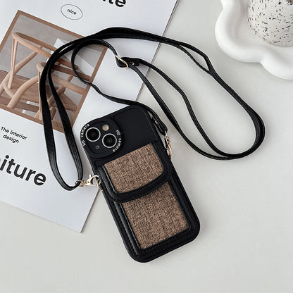 Strap Wallet Luxe Series Cross body Wallet Case for iPhone