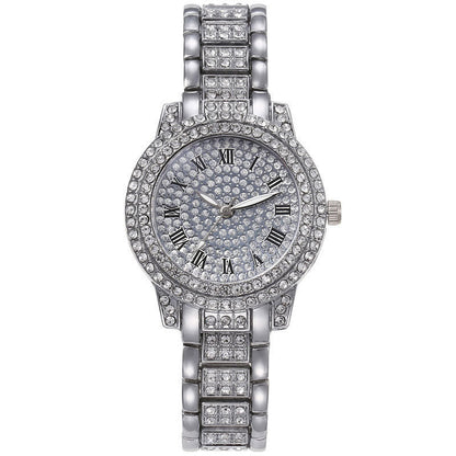 SILVERY LUXE CRYSTAL ROMAN SET