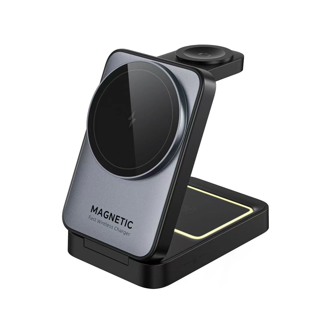 Magnetic 3-in-1 Wireless 15W Fast Charger