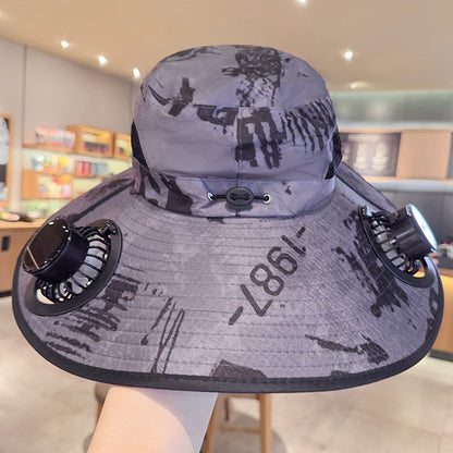 Solar Breeze Pro Solar USB Double Fan Cooling Hat