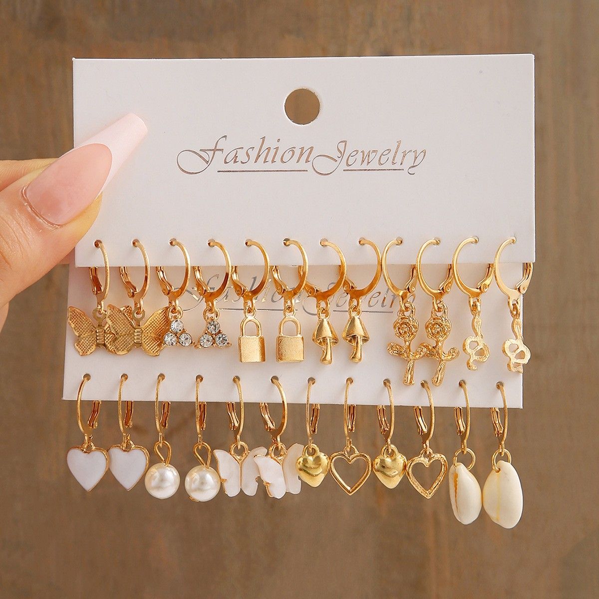 Cross-border New Twist Chain Earrings Women's Set