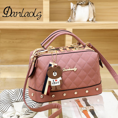 Chic European-Style Quilted Crossbody Bag