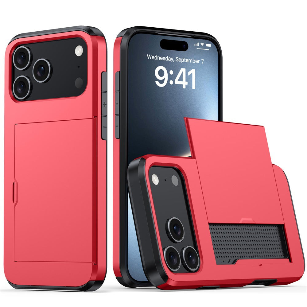 2-in-1 Anti-Drop Wallet Case for iPhone 17 / iPhone 16 / iPhone 15 Pro