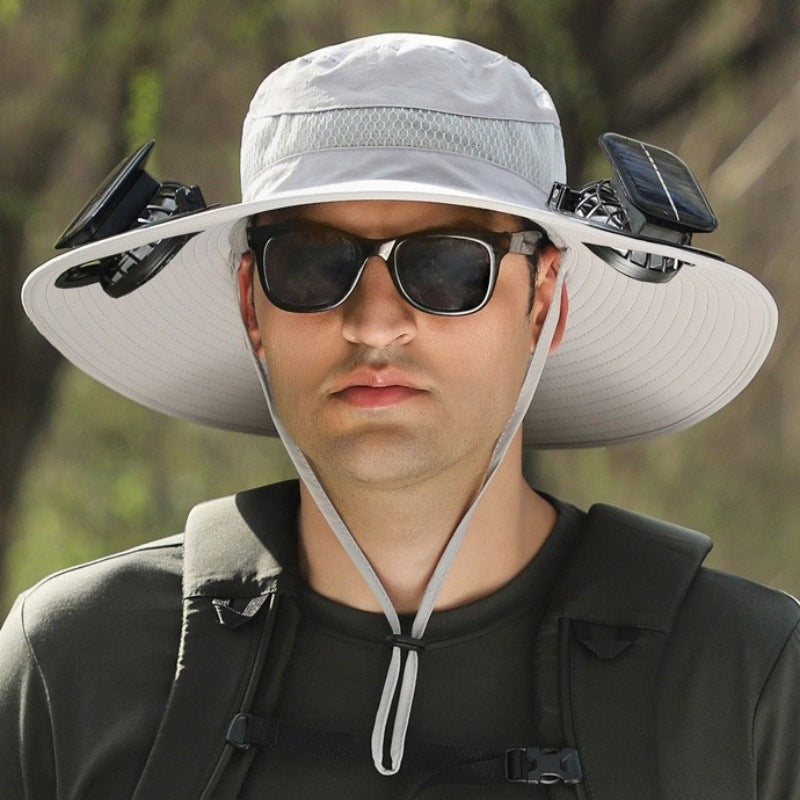 Solar Breeze Pro Solar USB Double Fan Cooling Hat