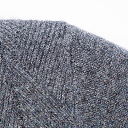 NORDWELL Diamond Jacquard Wool Cashmere Cardigan Men
