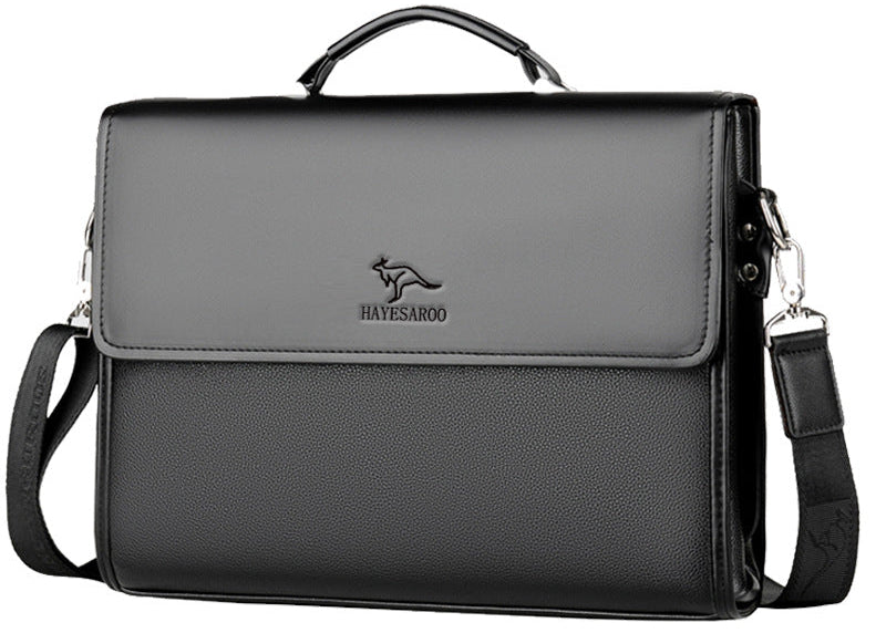 Genuine Leather Texture Shoulder Bag