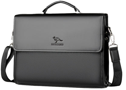 Genuine Leather Texture Shoulder Bag