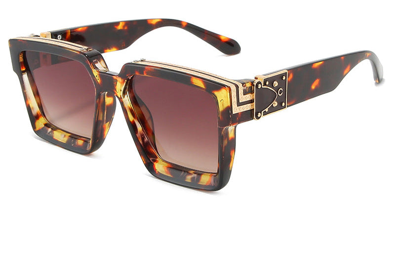 Cross-border new European and American square sunglasses