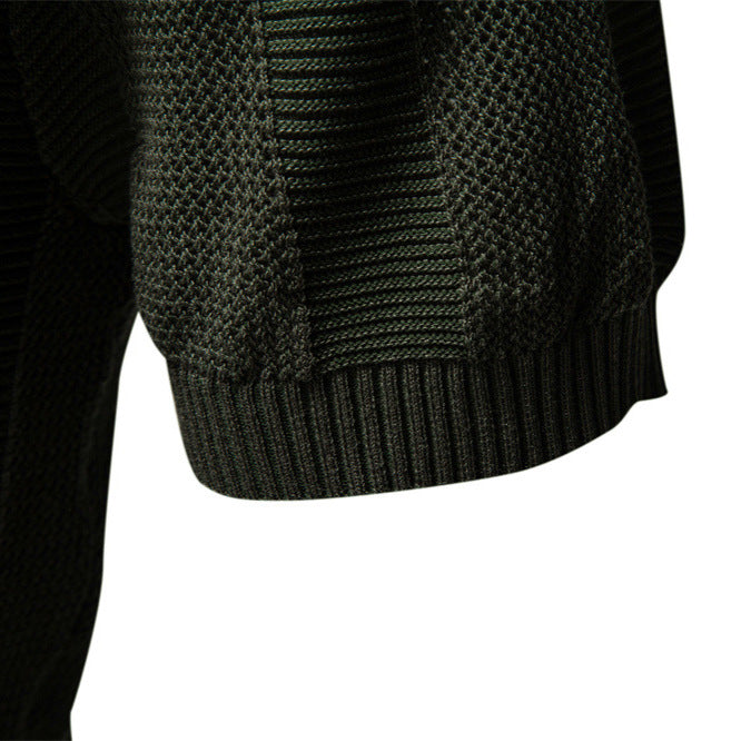 Men's Stripe Hollow Polo Shirt