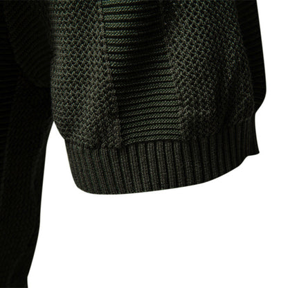 Men's Stripe Hollow Polo Shirt