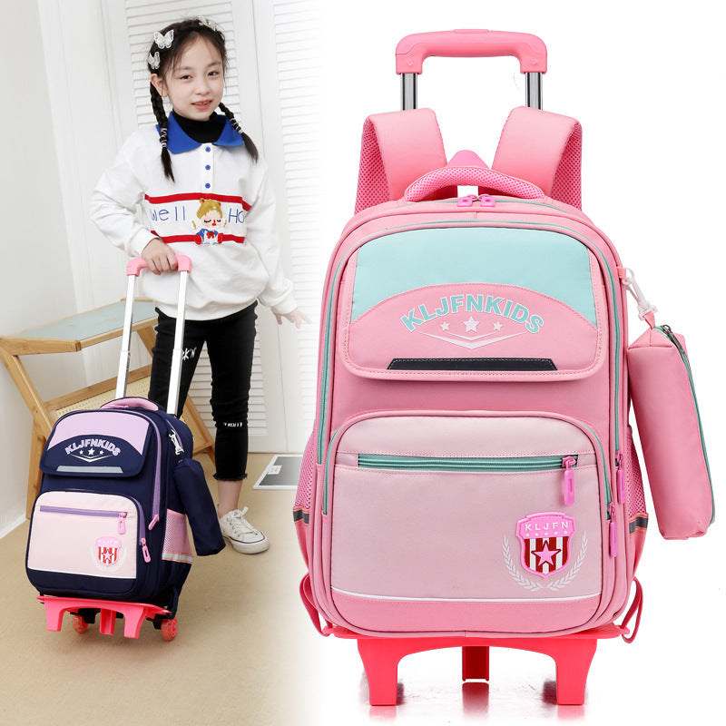 British-Style Primary School Trolley Bag