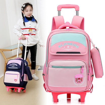 British-Style Primary School Trolley Bag