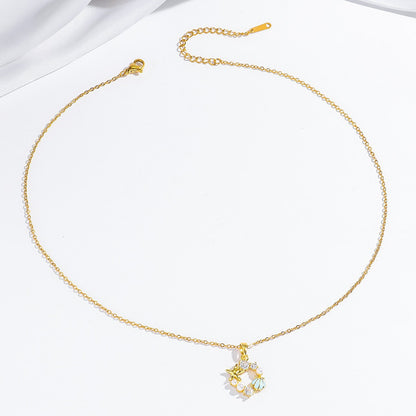 Amoré Zircon Flower Women's Necklace