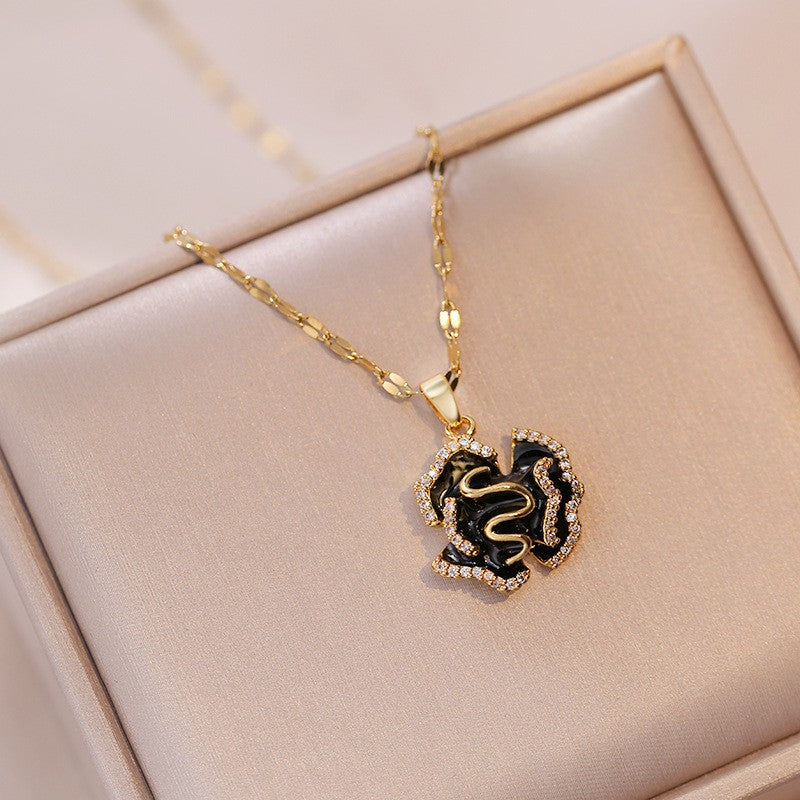 Amoré Zircon Flower Women's Necklace