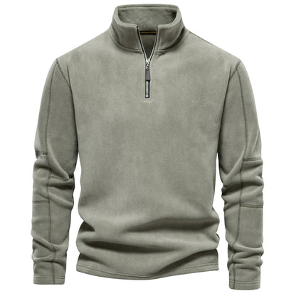 Men's  half-zip fleece sweatshirt