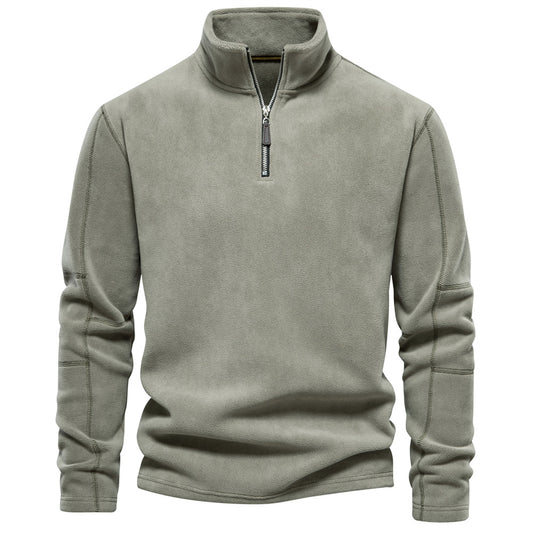 Men's  half-zip fleece sweatshirt