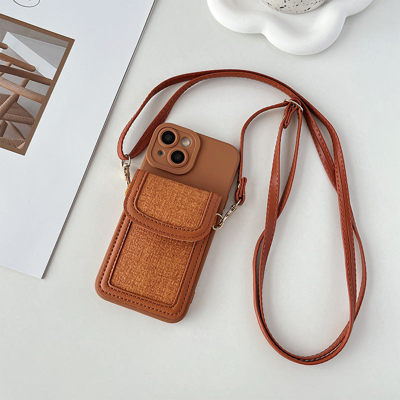 Strap Wallet Luxe Series Cross body Wallet Case for iPhone