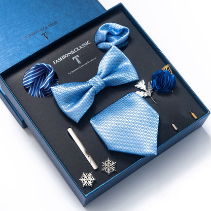 Spot tie set, bow tie, 8 piece set men's accessories
