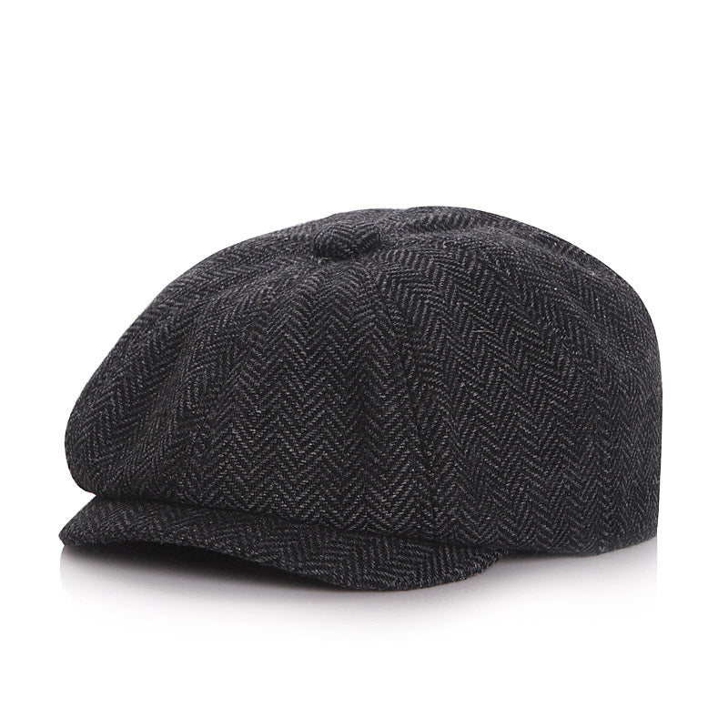 Autumn/winter berets for children and adults, including baby newsboy caps and unisex forward hats.