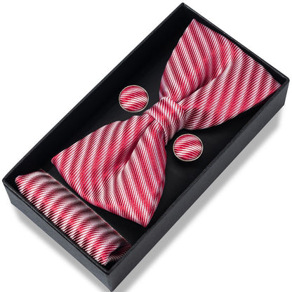 Striped Bow Tie Gift Set