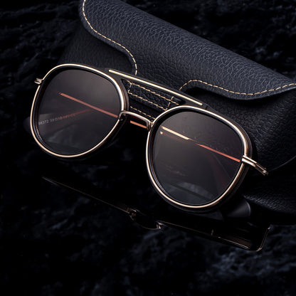 KAJILA Men Retro Punk Style Outdoor Sunglasses