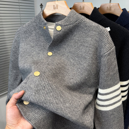 Korean Flex Varsity Knit Jacket