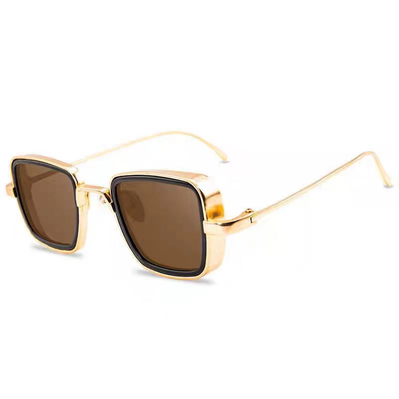 Retro Thick Rim Metal Trend Men's Sunglasses