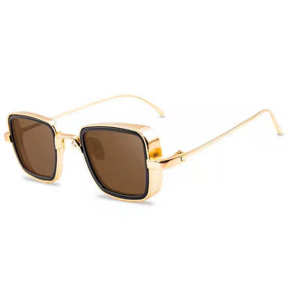 Retro Thick Rim Metal Trend Men's Sunglasses