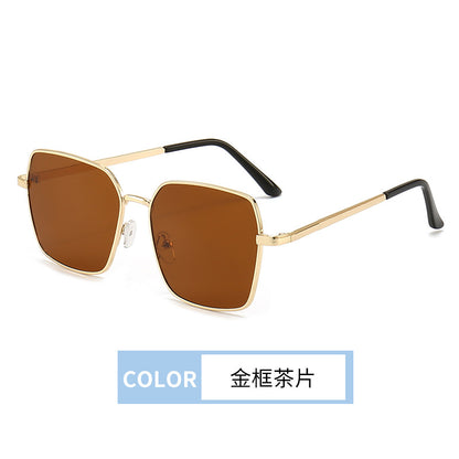 Simple metal frame sunglasses