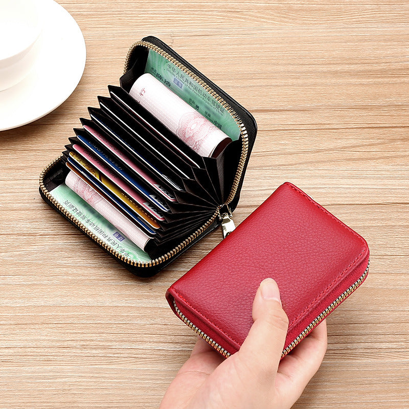 Anti-Degaussing Zipper Wallet f