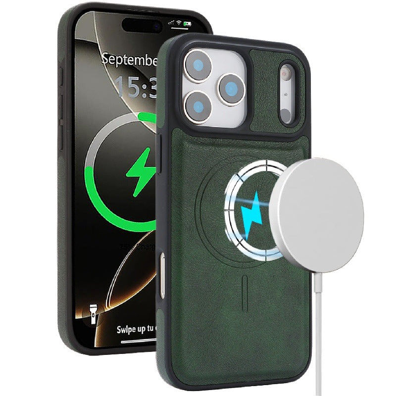 Mag Flock Tri-Fold Series  Wireless Charging & Card Wallet Case for iPhone 17