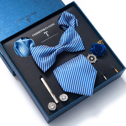 Spot tie set, bow tie, 8 piece set men's accessories