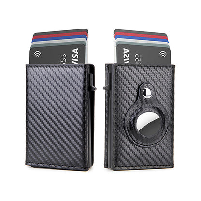 Anti-Theft Card Case with AirTag Holder for Men