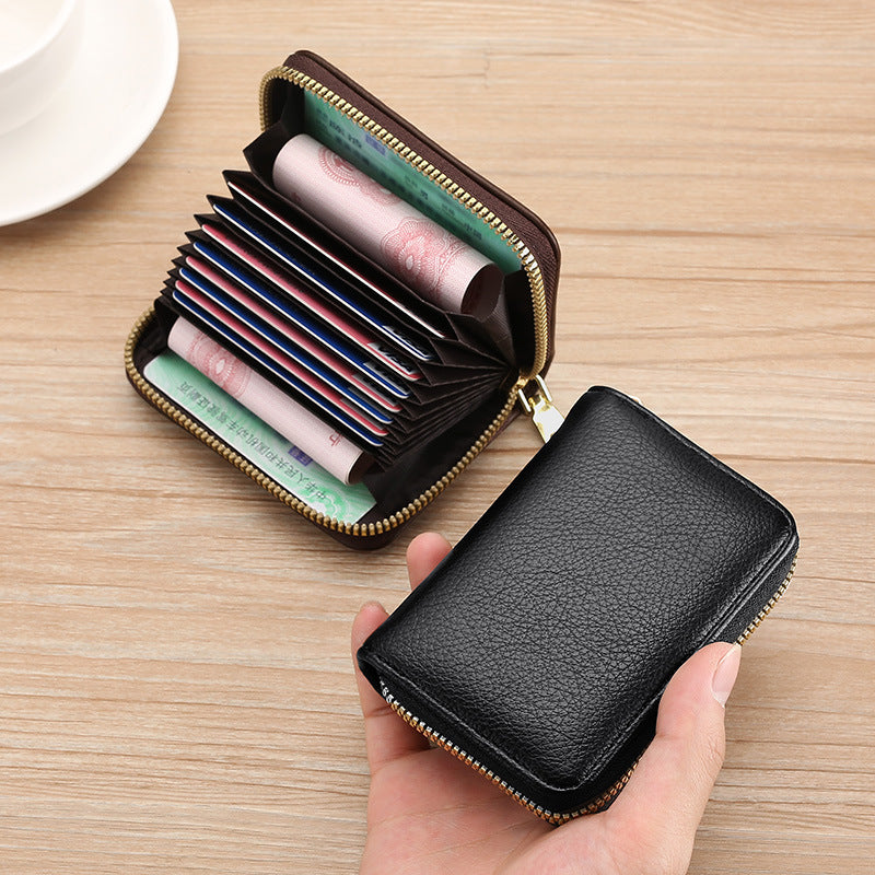 Anti-Degaussing Zipper Wallet f