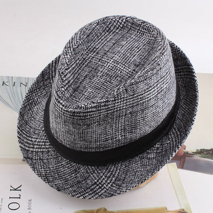 Autumn Plaid Flannel Jazz Hat
