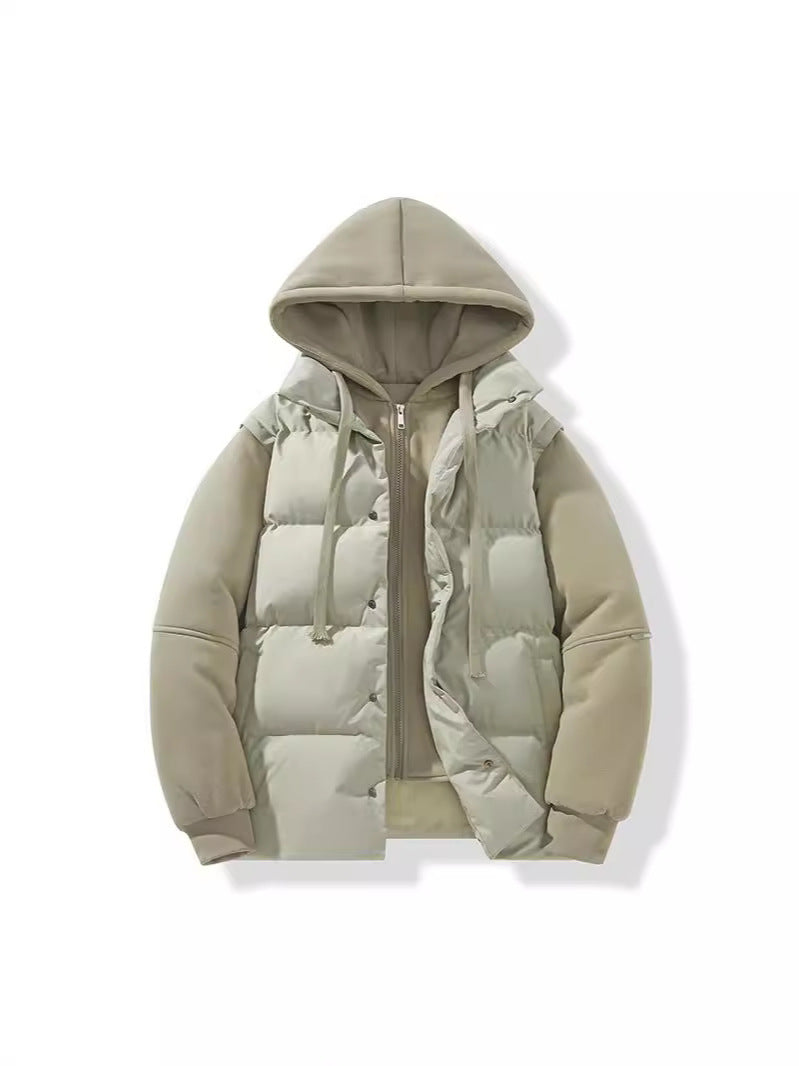Winter New Couple Hooded Cotton Jacket