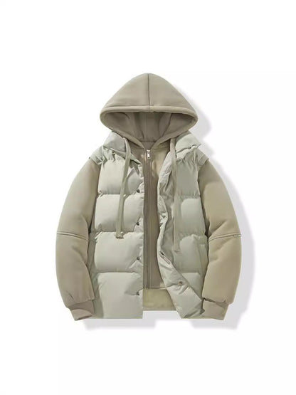 Winter New Couple Hooded Cotton Jacket