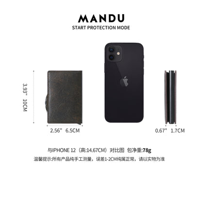 Ultra-Light Multi-Card Aluminum Case with PU Finish