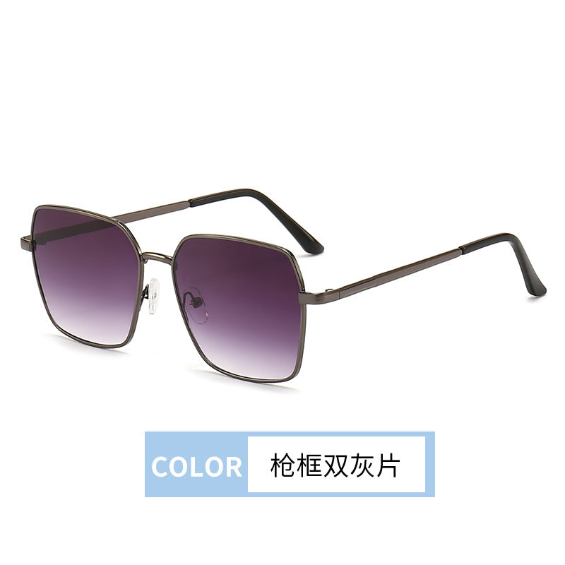 Simple metal frame sunglasses