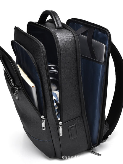 New backpack men's business advanced computer bag backpack large capacity fashion business trip travel bag trendy school bag