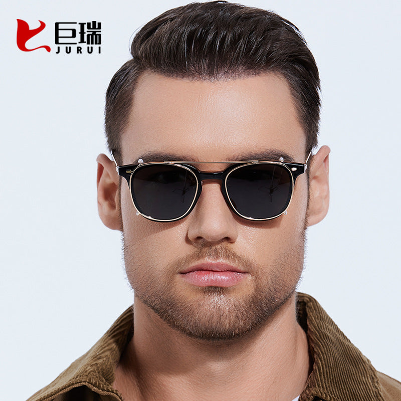 Portable polarized sunglasses anti-blue light