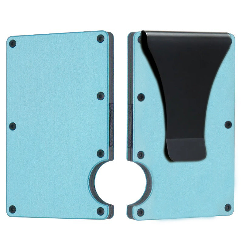 Carbon Fiber Metal Card Holder Wallet  RFID Anti-Theft