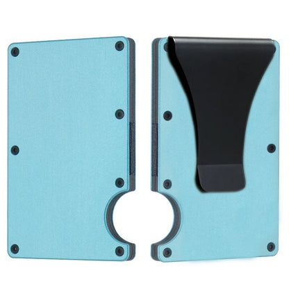 Carbon Fiber Metal Card Holder Wallet  RFID Anti-Theft