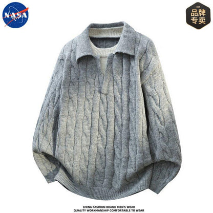 NASA Voyager Elite Polo Knit Sweater