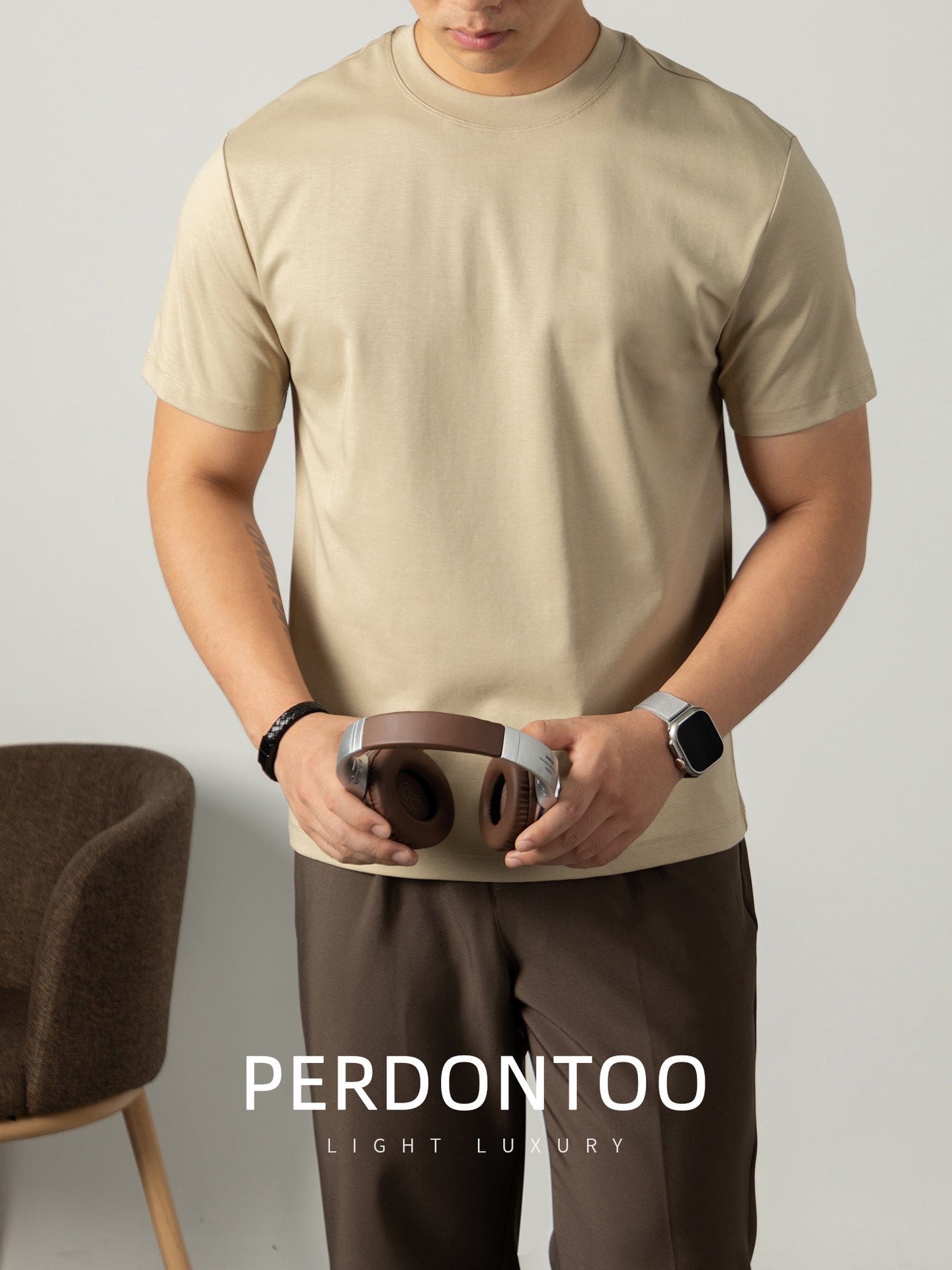 Premium 80S Mercerized Cotton Short-Sleeve T-Shirt