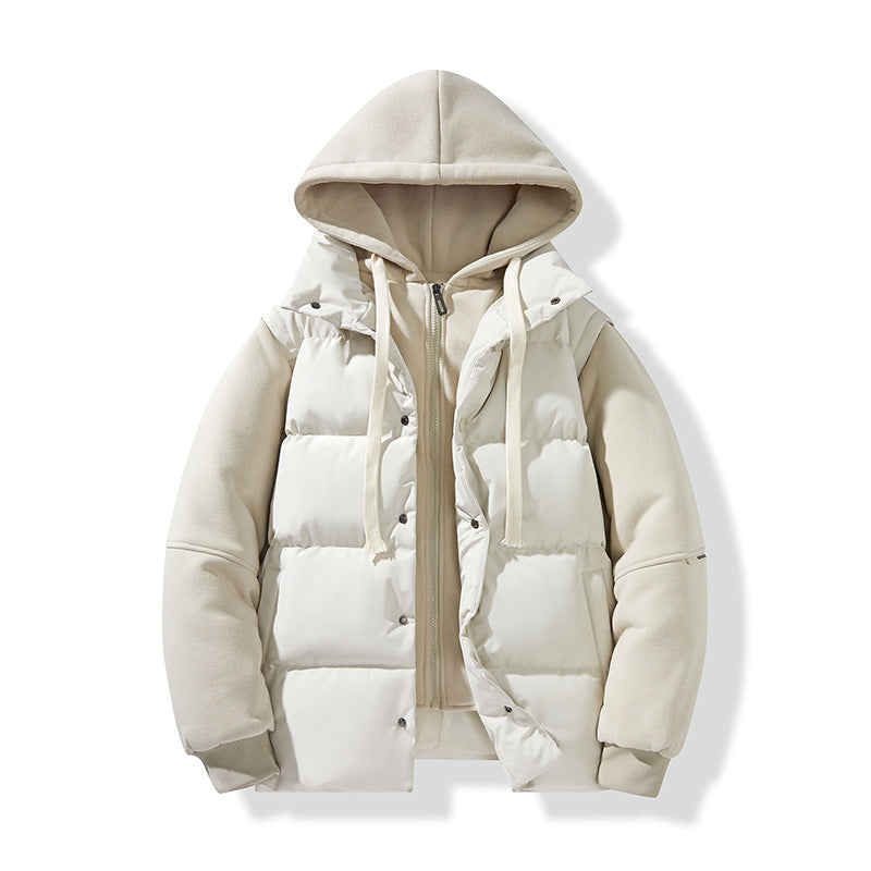 Winter New Couple Hooded Cotton Jacket