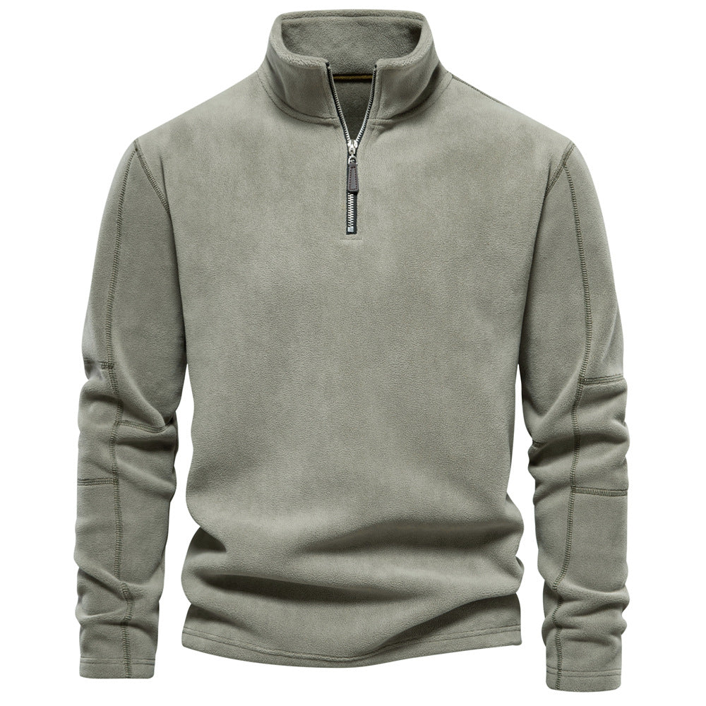 Men's  half-zip fleece sweatshirt