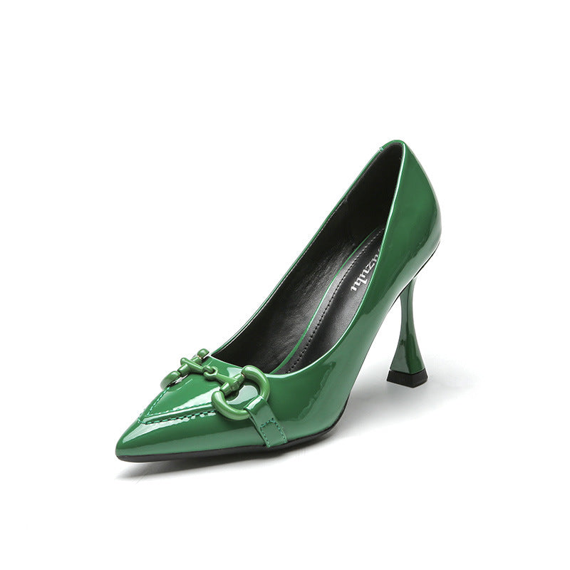 Paris Élite Patent Horse bit Stiletto Pumps