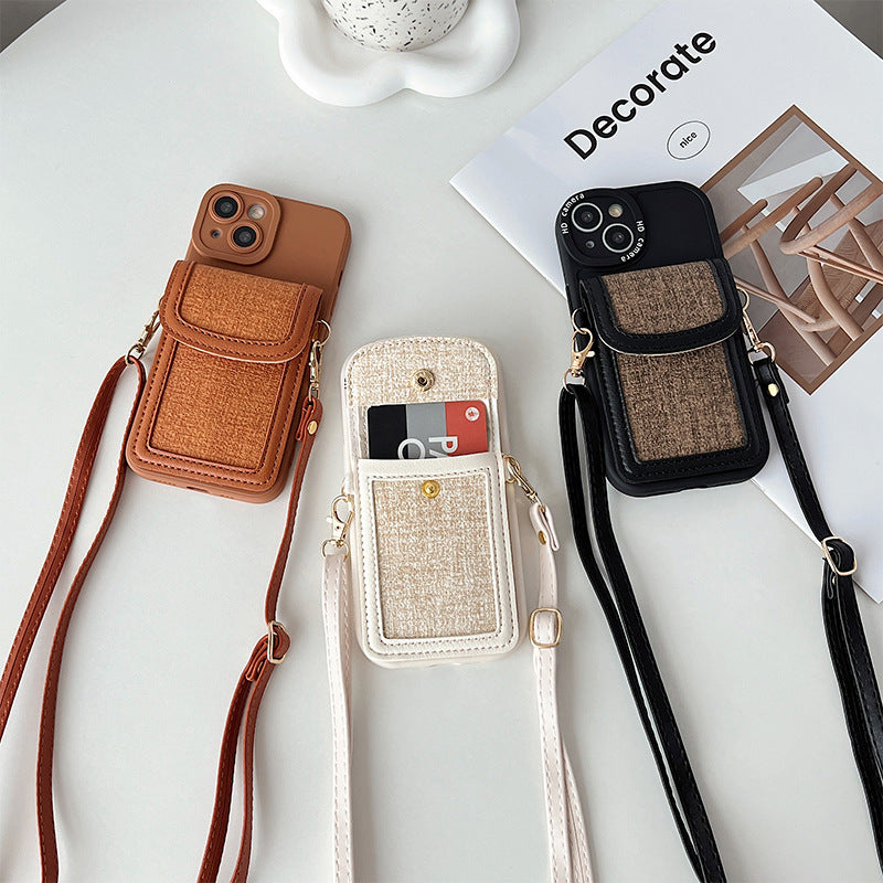 Strap Wallet Luxe Series Cross body Wallet Case for iPhone