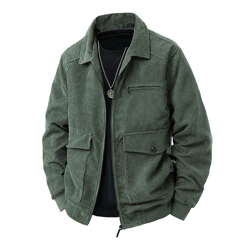 Men's corduroy spring jacket.